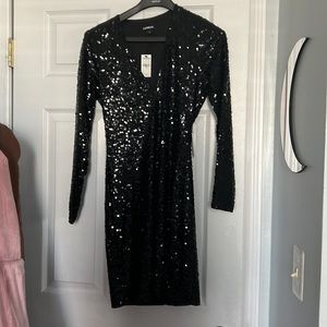 express black sequins dress